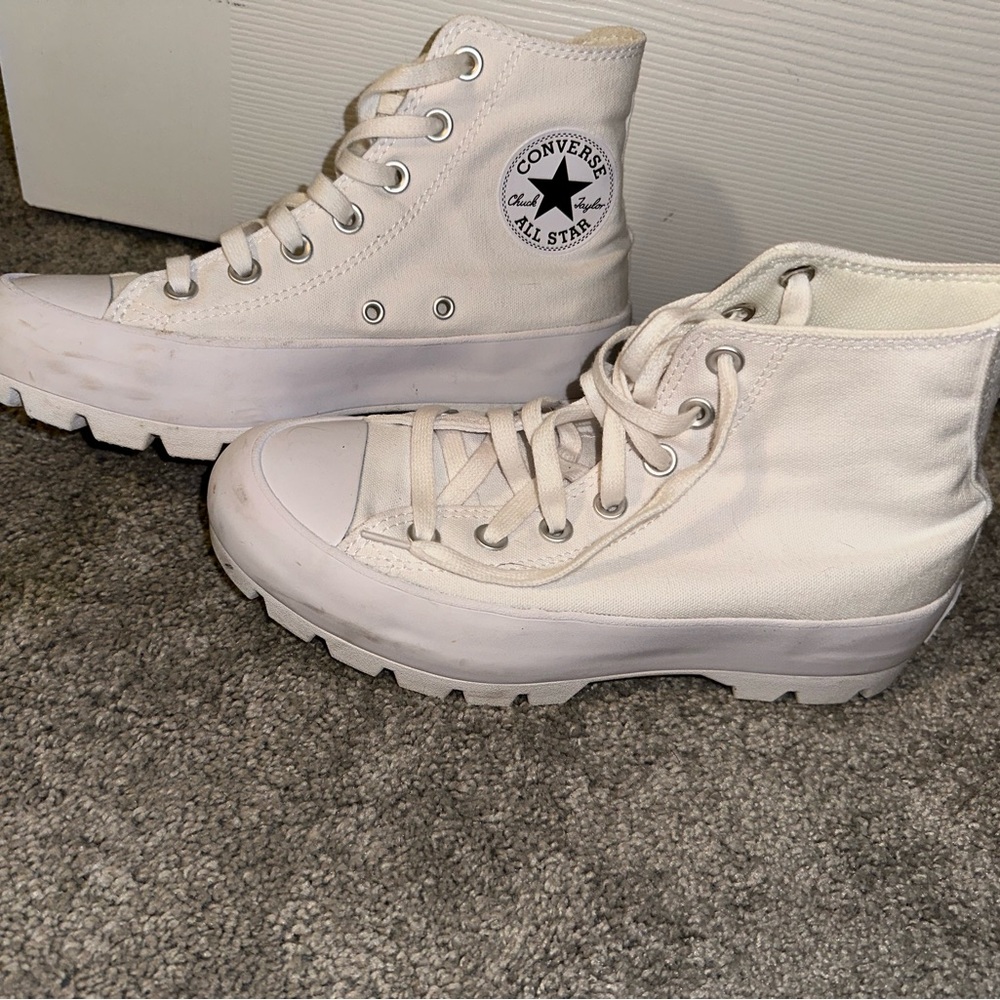 white high top converse